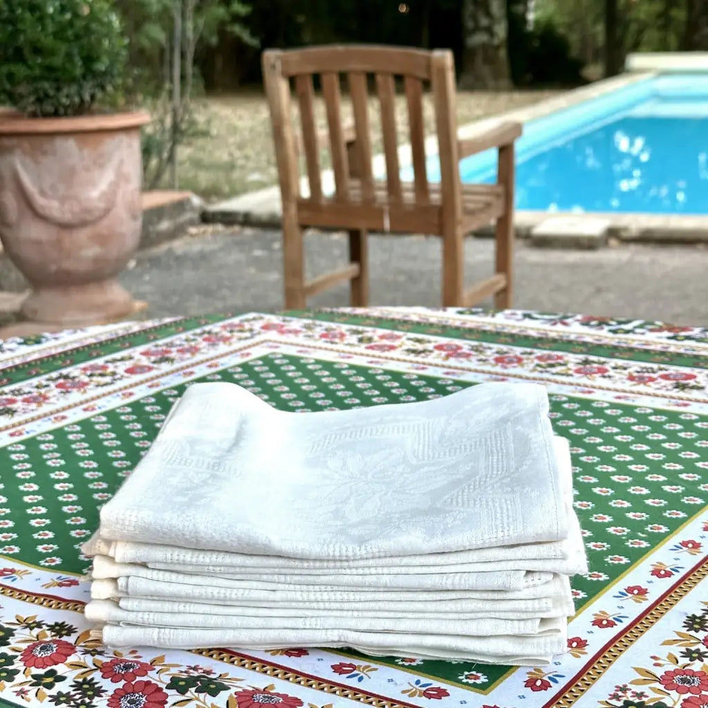 Antique french linen napkins