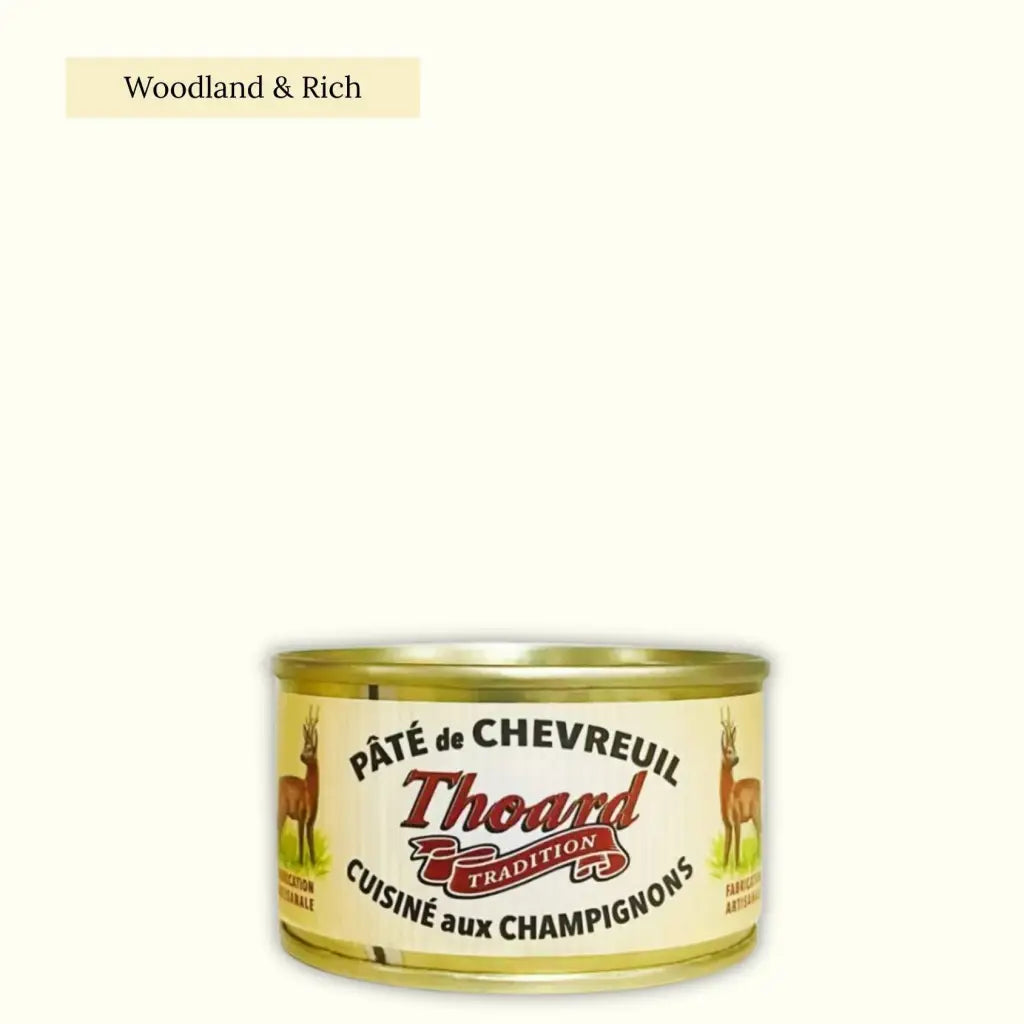 Wild venison and mushroom country pâté.
