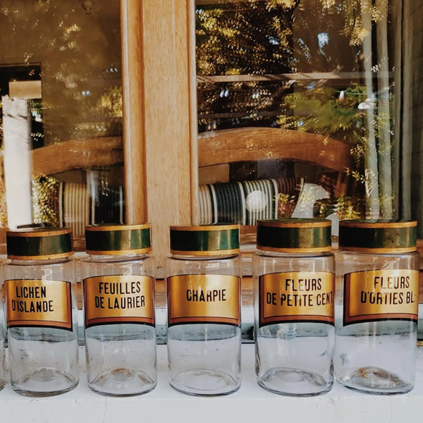 Pharmacy bottles bought at a carboot sale in Provence