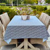 Waxed tablecloth for outside dining, made in France